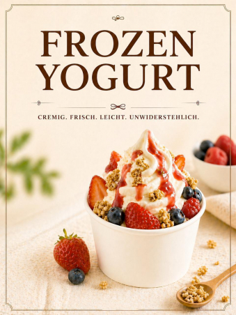 Frozen Yogurt Eis Food Truck