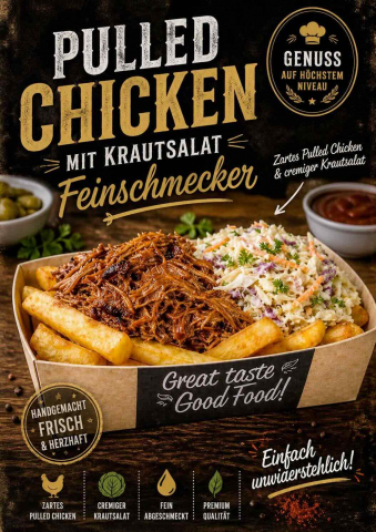 Pulled Pork Schale Foodtruck Catering Düsseldorf