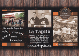 Foodtruck Catering Flyer La Tapita